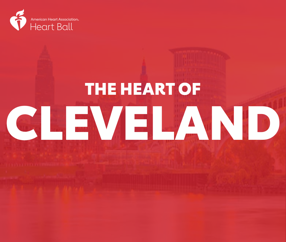 Heart of Cleveland Skyline Graphic