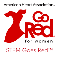 American Heart Association Go Red for Women STEM Goes Red Logo