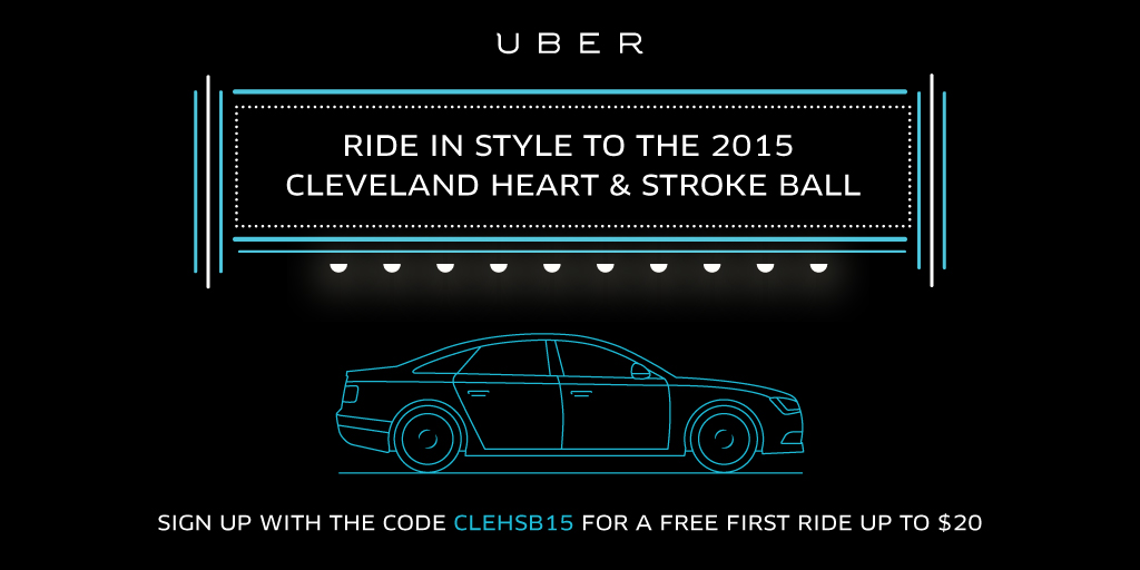 UBER Ride In Style to the 2015 Cleveland Heart and Stroke Ball